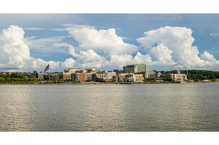 Dramatic clouds above National, an Architecture Photo by Backyard Stock