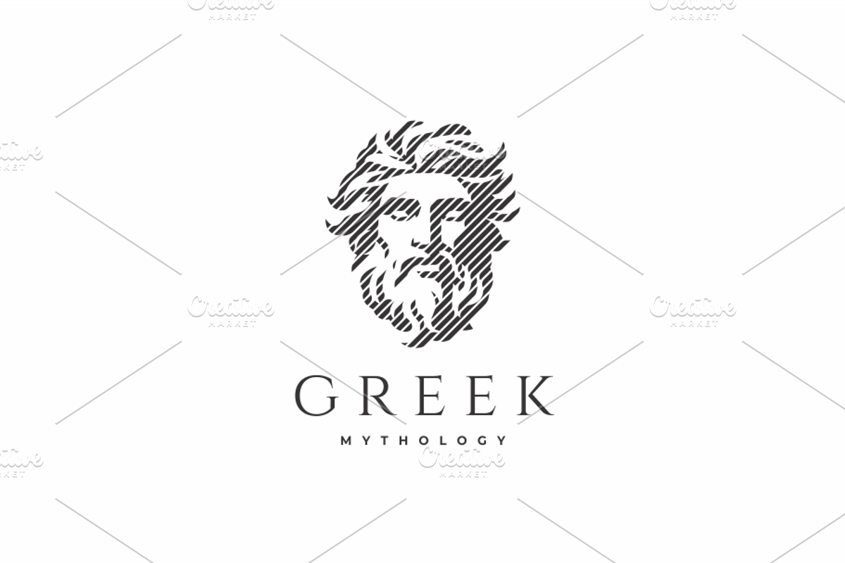 Zeus Head Logo Template, a Branding & Logo Template by yopie (Photo 3 of 3)