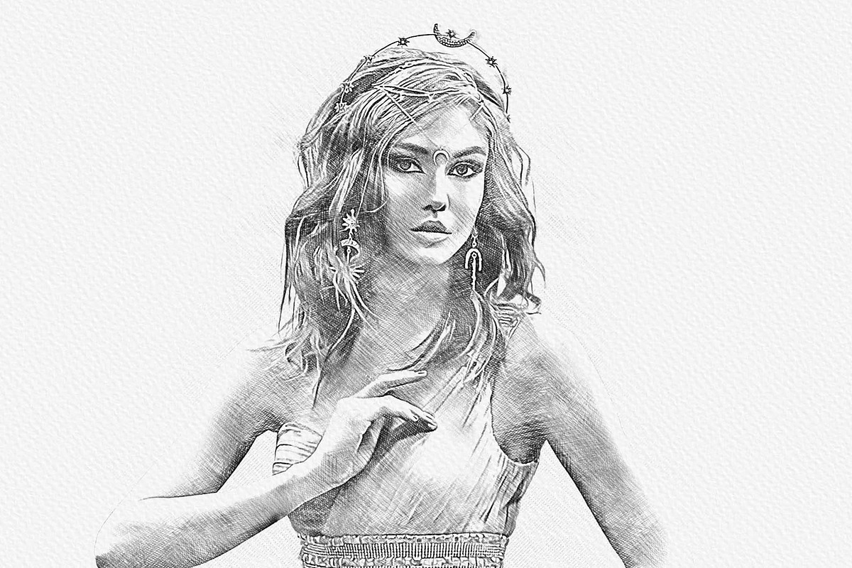 Professional Sketch Maker Photoshop, an Action Add-On by MRI STUDIO (Photo 11 of 17)
