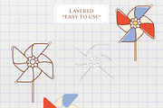 4th of July Clipart, Retro 4th july, a Decorative Illustration by TitaLivingArt (Thumbnail 6 of 9)