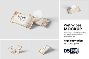 Wet Wipes Mockup, a Product Mockup by bimockup