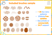 Anime Nostalgia Retro Brushes, a Brush Add-On by Cozy Brushery (Thumbnail 5 of 11)