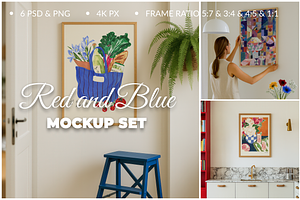 6PSD Mockup Set Modern Poster