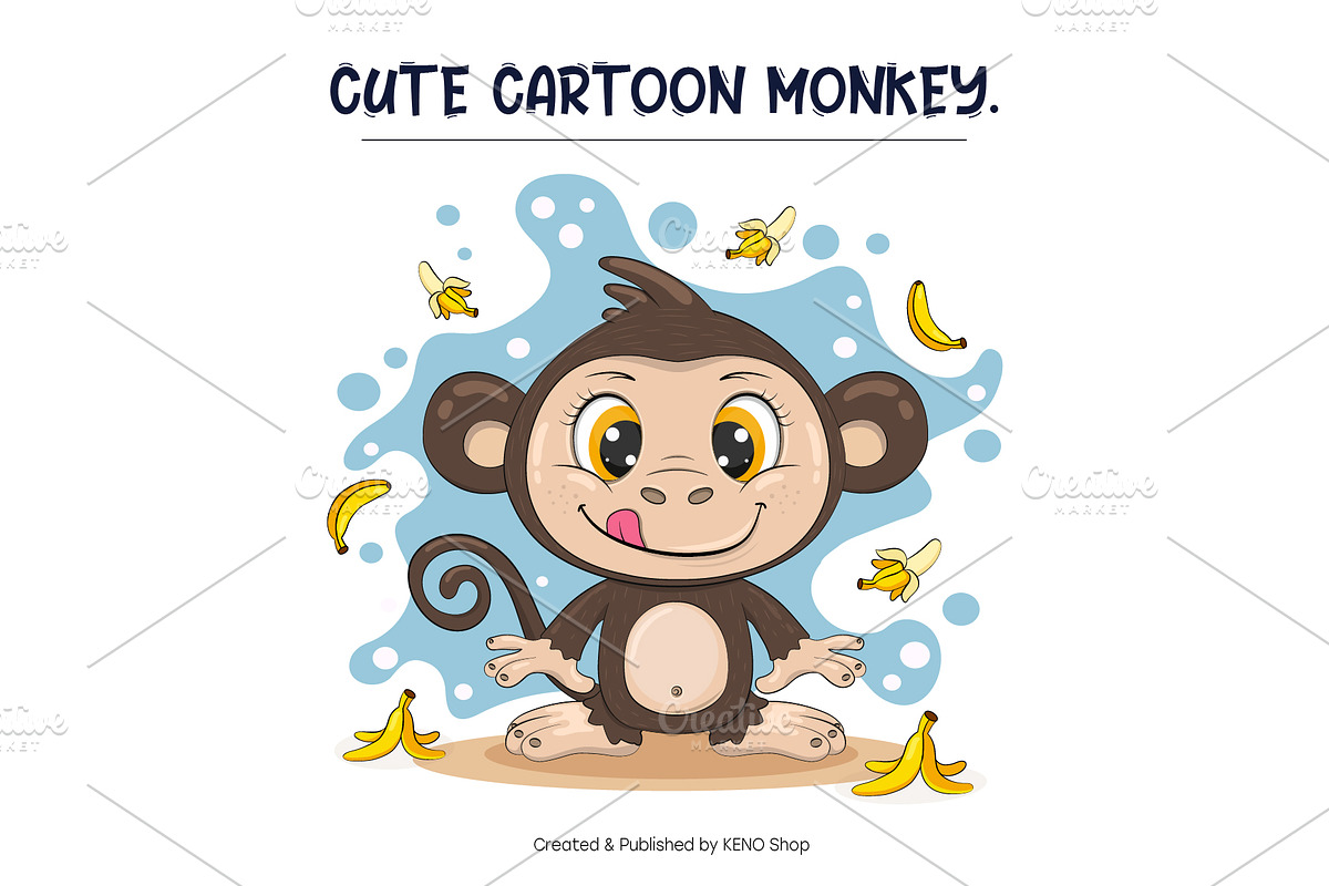 Set of cute cartoon animals, an Animal Illustration by KENO Mascots (Photo 2 of 9)