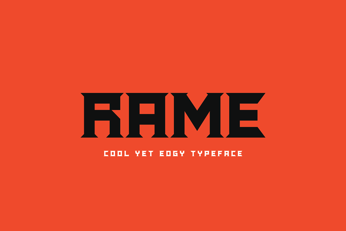 Rame Cool Vintage Edgy Font, a Serif Font by Ebad Designs (Photo 1 of 4)