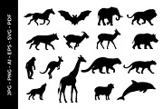 Animal Silhouette Collection Set, an Object Graphic by nandinigraphics (Thumbnail 1 of 7)