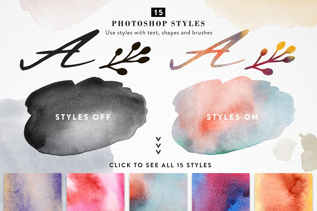 Abstract Watercolor - PS Brushes, a Brush Add-On by Struvictory.art (Photo 5 of 7)