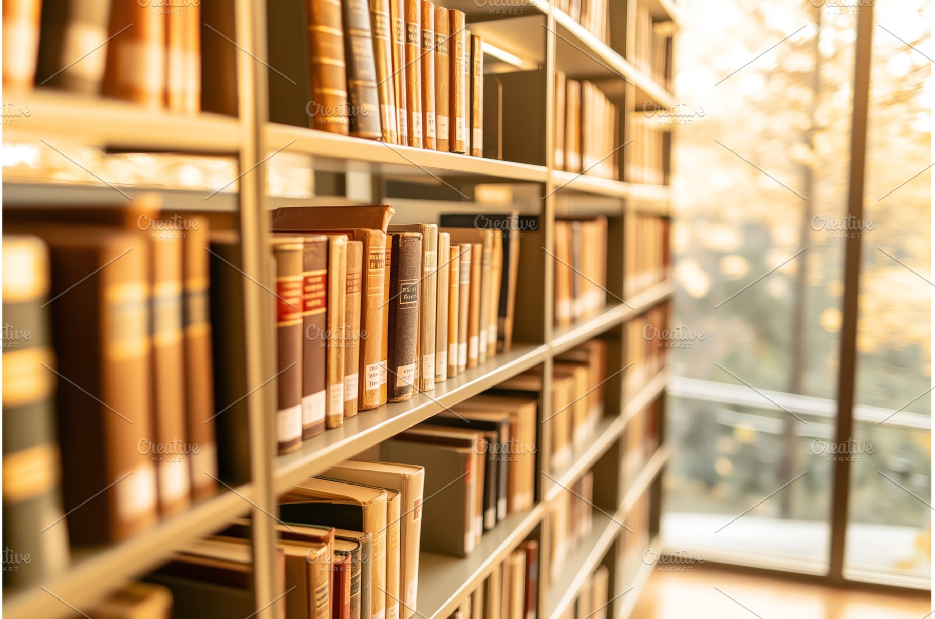 A bookshelf filled with a variety of, a School & Education Photo by Sergey Kotenev