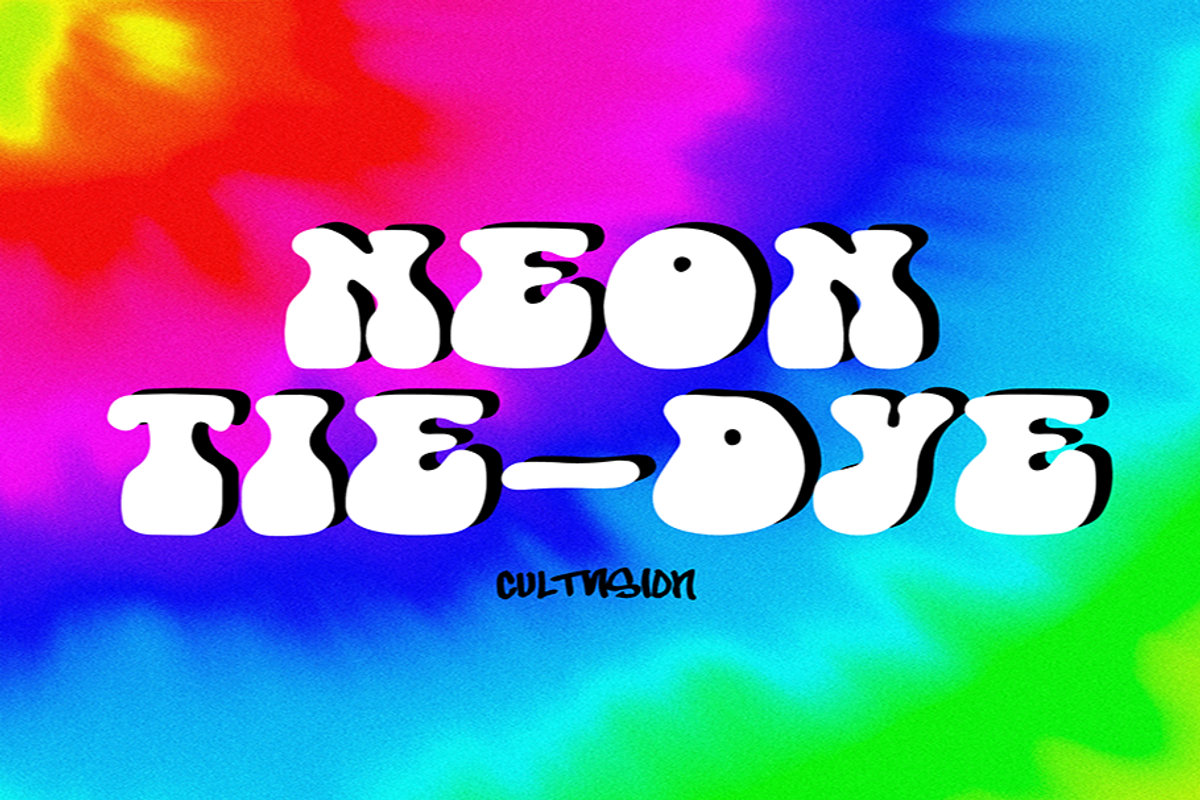 NEON TIE-DYE, a Texture Graphic by CULTVISION (Photo 1 of 9)