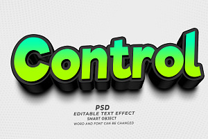 Control PSD Editable Text Effect