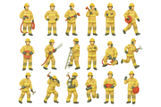 Firefighter Rescue Team Set, an Object Graphic by RT Studio (Thumbnail 3 of 4)