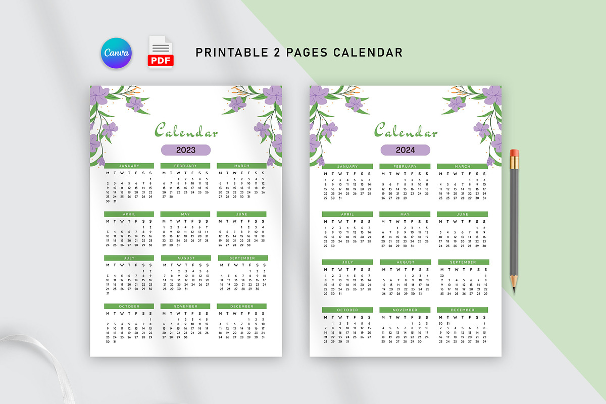 Calendar Template, a Stationery Template by Design Zone (Photo 1 of 3)