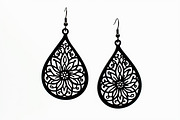 Leaf Earring Silhouette Bundle, a Pattern Graphic by jahid234 (Thumbnail 4 of 13)