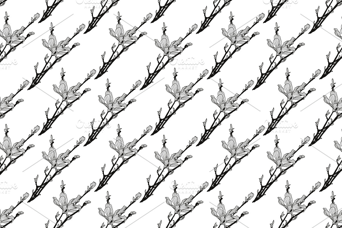 12 Floral Seamless Patterns Set, a Pattern Graphic by Sunset&Sea Design (Photo 4 of 4)