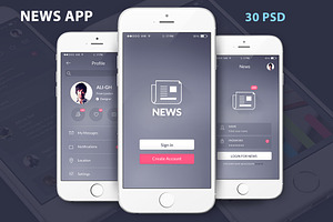 NEWS UI kit MOBILE