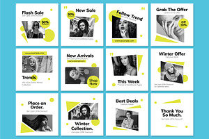 New Year Winter Sale Social Media, a Social Media Template by MightyDesign