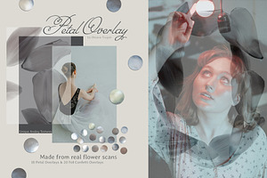 Flower Petal Textures & Foil Overlay
