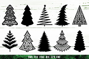 Christmas Tree Silhouette Set, a Graphic by Digital_Craftyfox (Thumbnail 15 of 20)