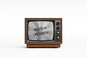 Retro TV Mockup, a Mockup by SLAB! Design (Thumbnail 4 of 6)