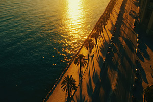 Sunset view of Abu Dhabi corniche re, a Photo by Iftikhar Alam
