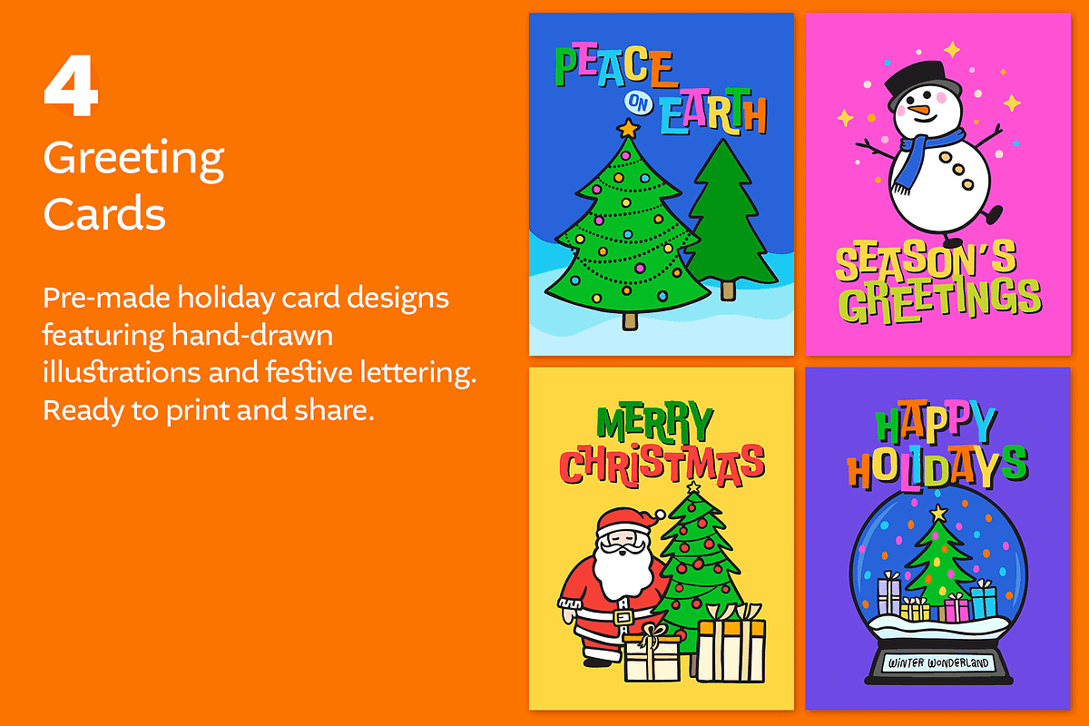 Hand-Drawn Christmas Illustrations, a Seasonal Illustration by cugypress (Photo 7 of 10)