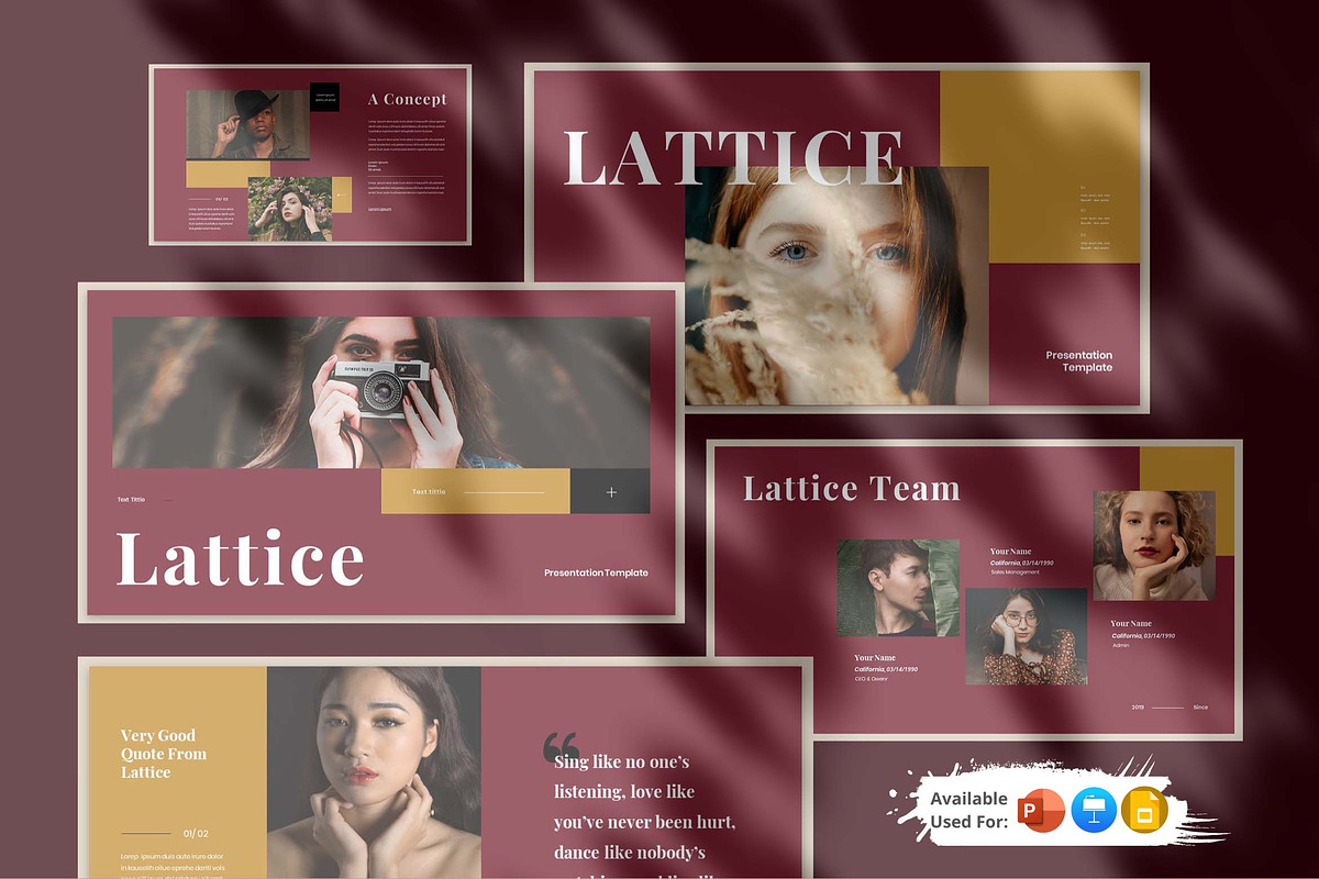 Lattice Presentation Template, a Presentation Template by Analogous Temp (Photo 1 of 5)