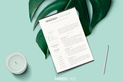 Modern Resume design + Cover Letter, a Resume Template by HIRED Design Studio (Thumbnail 10 of 10)