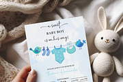 Boy Baby Shower Invitation Template, an Invitation Template by LucaTheme (Thumbnail 3 of 5)