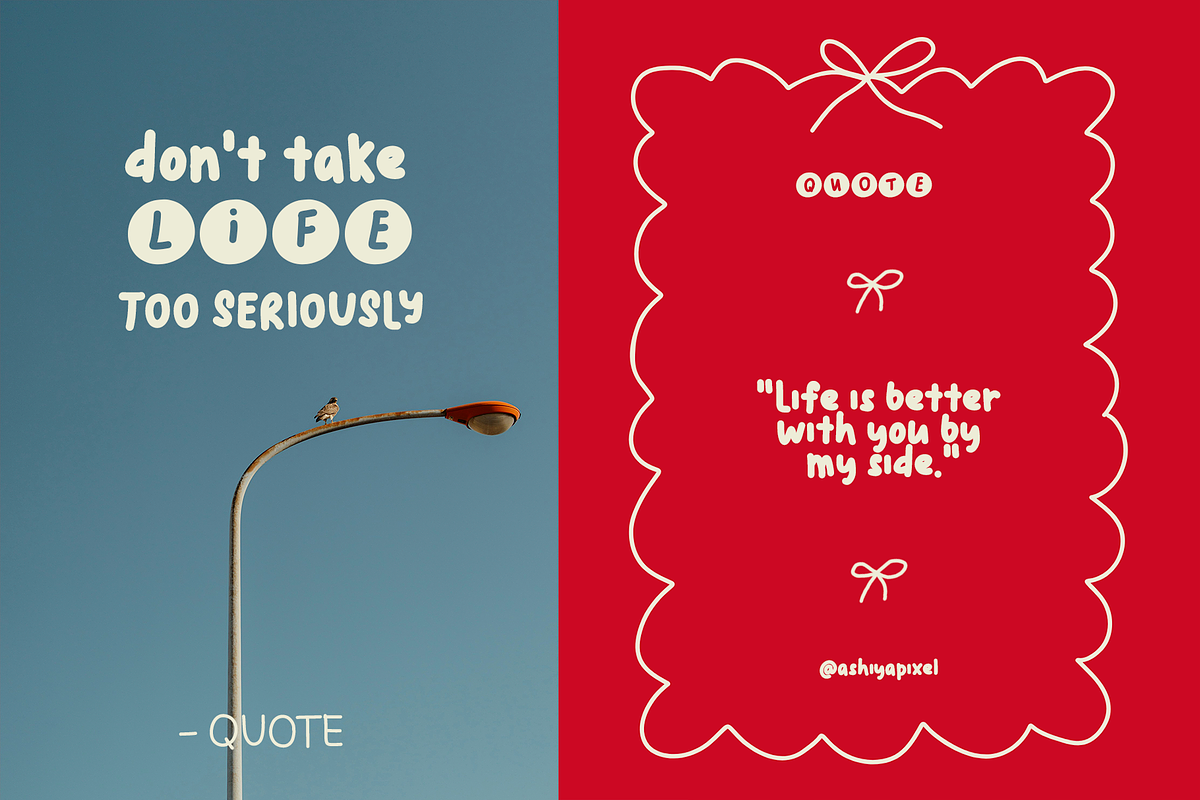 strawberry postcard cute font trio, a Handwritten Font by Ashiya Pixel (Photo 6 of 14)