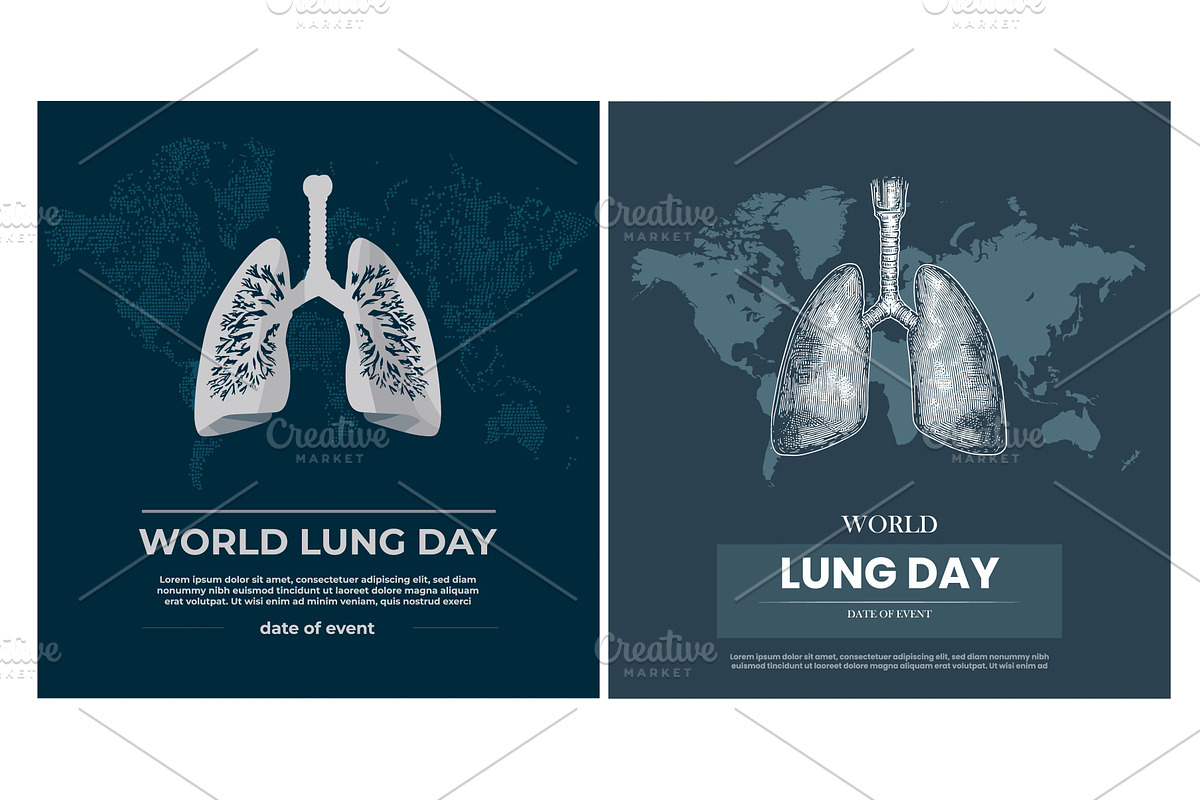 lung treatment posters. Lungs cancer, an Object Illustration by Stock-Smart-Start