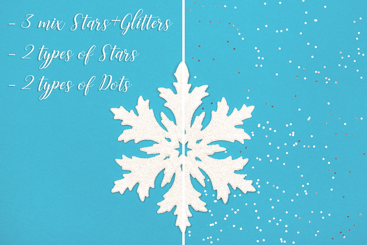 Star Glitter Overlays, a Background Graphic by Anna Efetova (Photo 5 of 8)