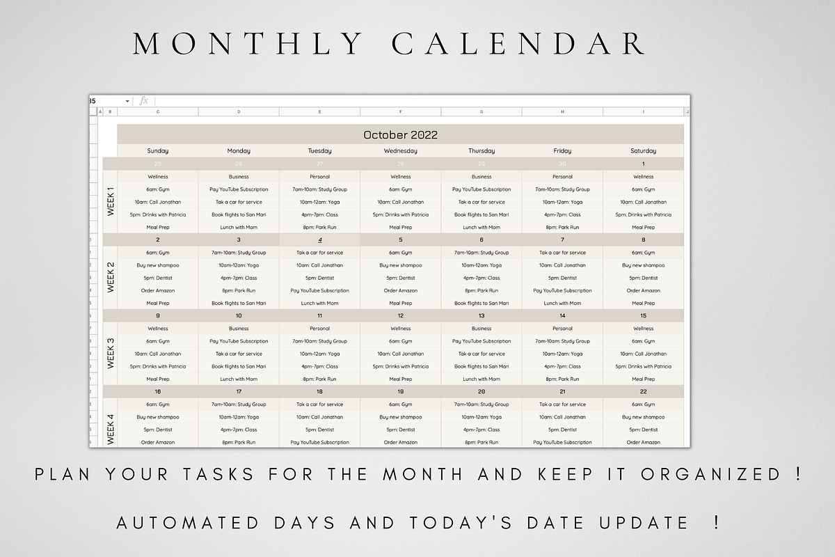 To-Do List & Calendar Template, a Templates & Theme by BRANDcontent (Photo 3 of 8)