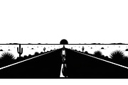 Desert Highway Silhouette Set, an Illustration by musafir_fashion (Thumbnail 13 of 16)