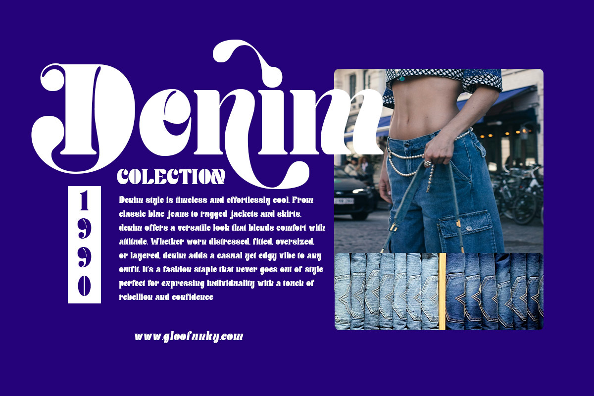 Gloofunky - Elegant Display Font, a Serif Font by Qweera Studio (Photo 8 of 10)