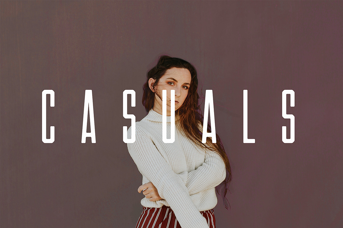 Las Valles Ultra Condensed Typeface preview 4