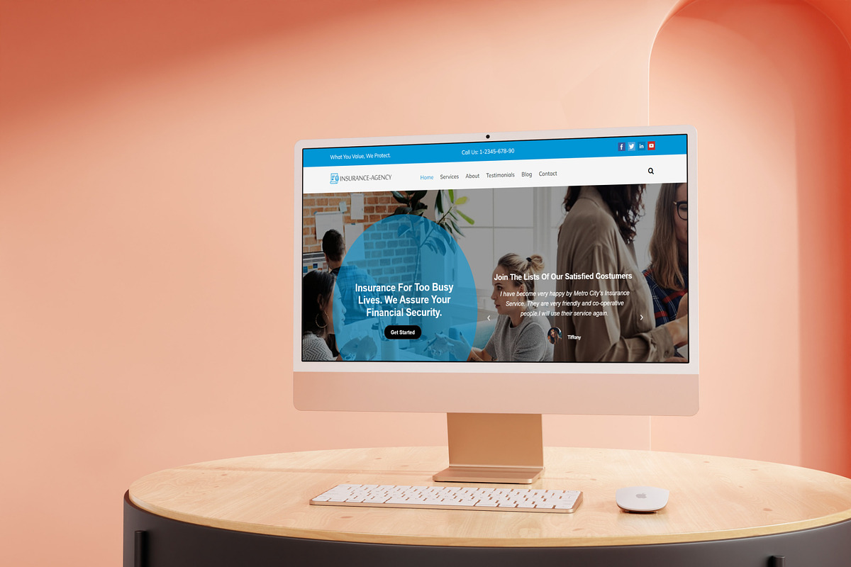 Insurance Agency WordPress Theme - Insurance Now Pro preview 3