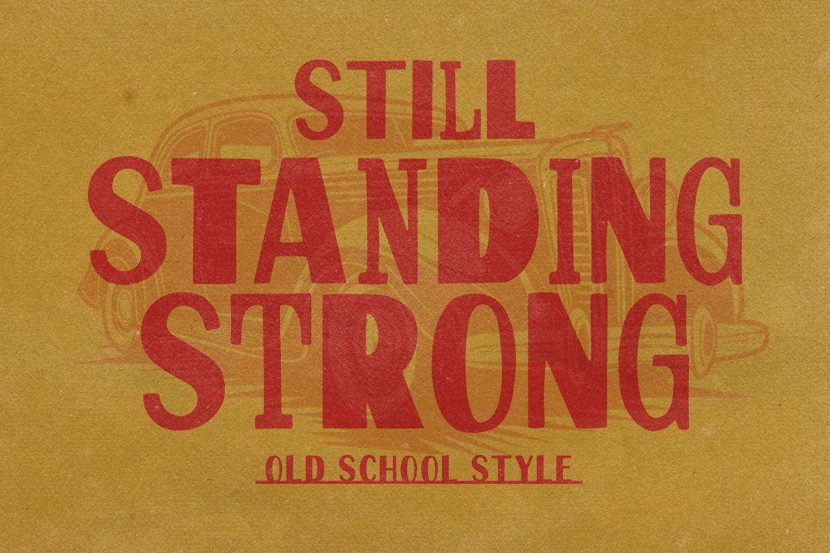 Rustic Changer Display Font, a Sans Serif Font by Letterhend Studio (Photo 7 of 11)