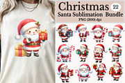 Christmas Santa Clipart Bundle, an Illustration by Rose Art (Thumbnail 1 of 5)