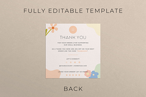 Jewelry Care Card For Canva Template