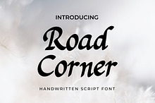 Road Corner Handwritten Script Font