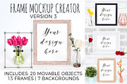 Frame Mockup Creator Bundle, a Product Mockup by Pixomize (Thumbnail 4 of 7)
