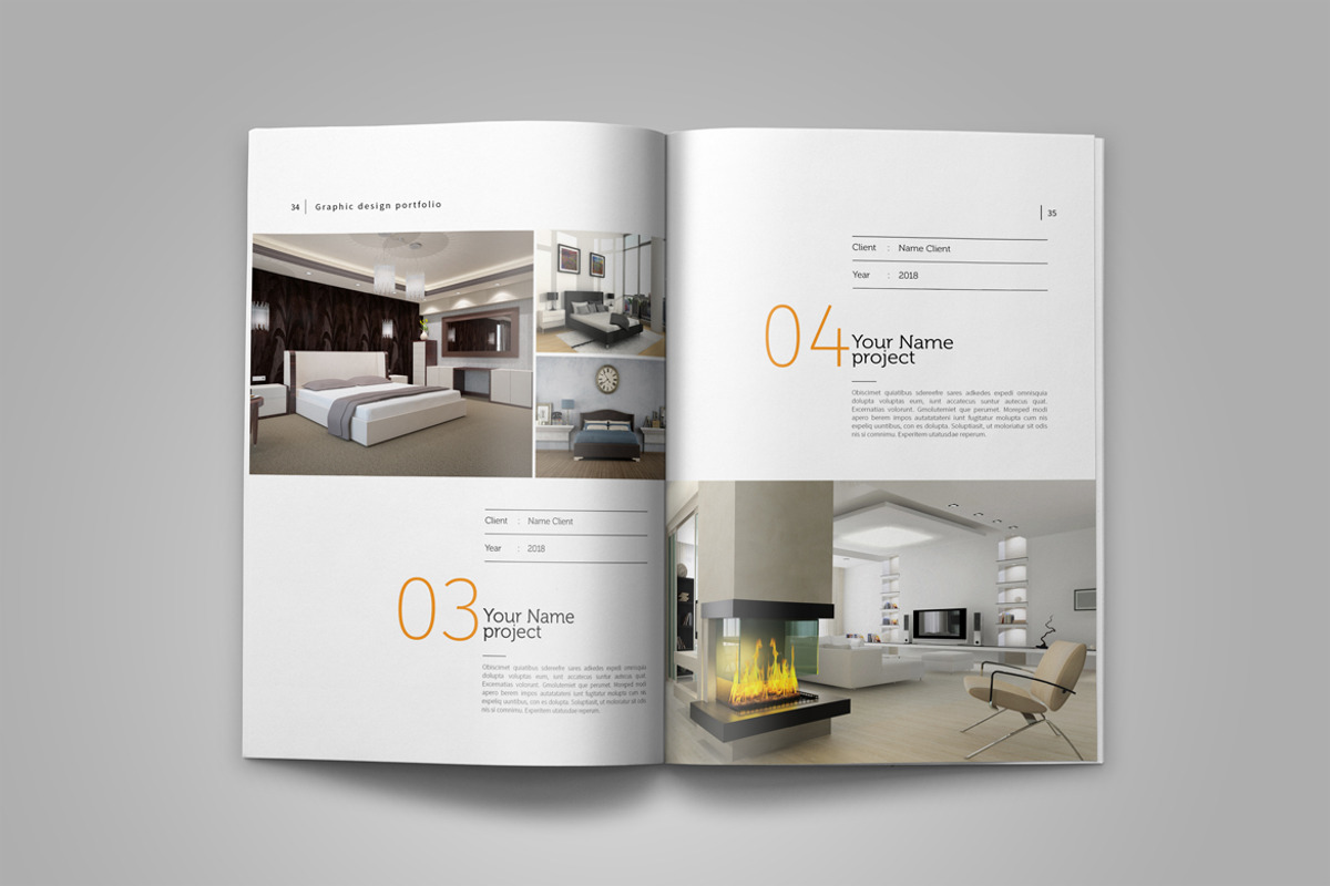 Graphic Design Portfolio Template, a Brochure Template by adekfotografia (Photo 22 of 42)