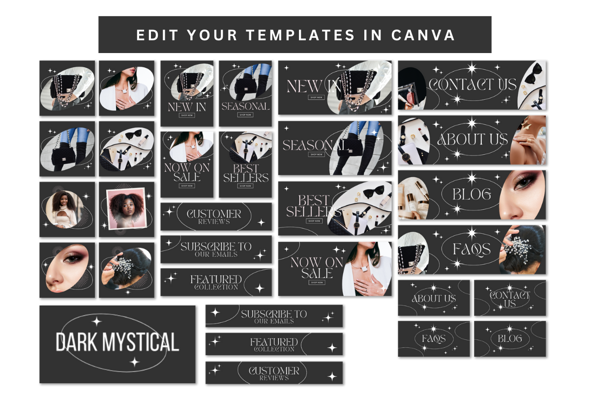 Black Luxury Shopify Website Banners, a Shopify Template by Template Twist Shop (Photo 2 of 5)