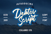 Debtos - Script, a Script Font by Inspiratype (Thumbnail 1 of 11)