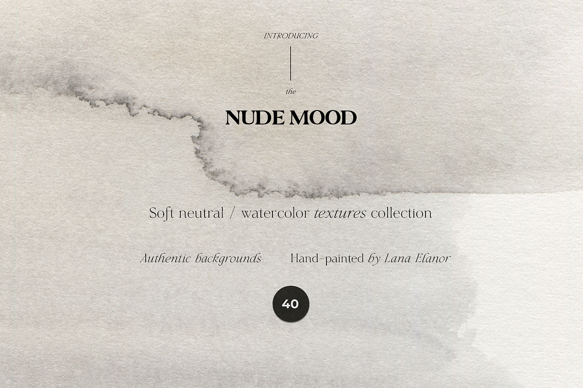NUDE MOOD watercolor neutral texture, a Texture Graphic by Lana Elanor (Photo 9 of 11)