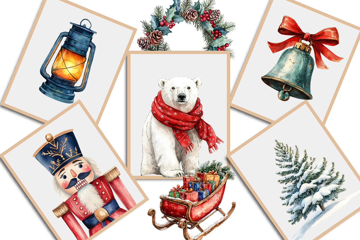 Christmas Winter Clipart Bundle, an Illustration by Creative Art (Photo 7 of 9)