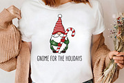 Gnome For The Holidays Candy Cane, a Seasonal Illustration by CrexoraLab (Thumbnail 3 of 4)