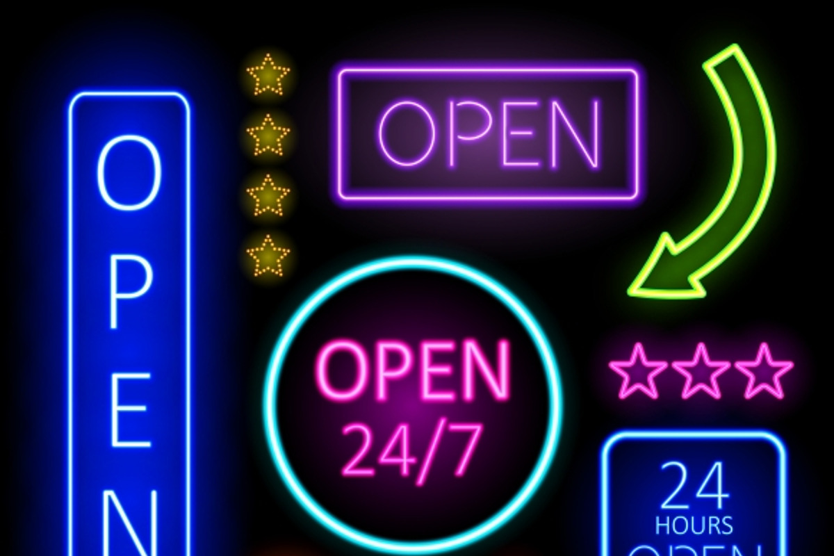 Glowing Neon Lights Signs preview 4