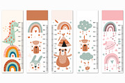 Height chart for kids nursery art, an Education Illustration by Nursery Art (Thumbnail 6 of 12)