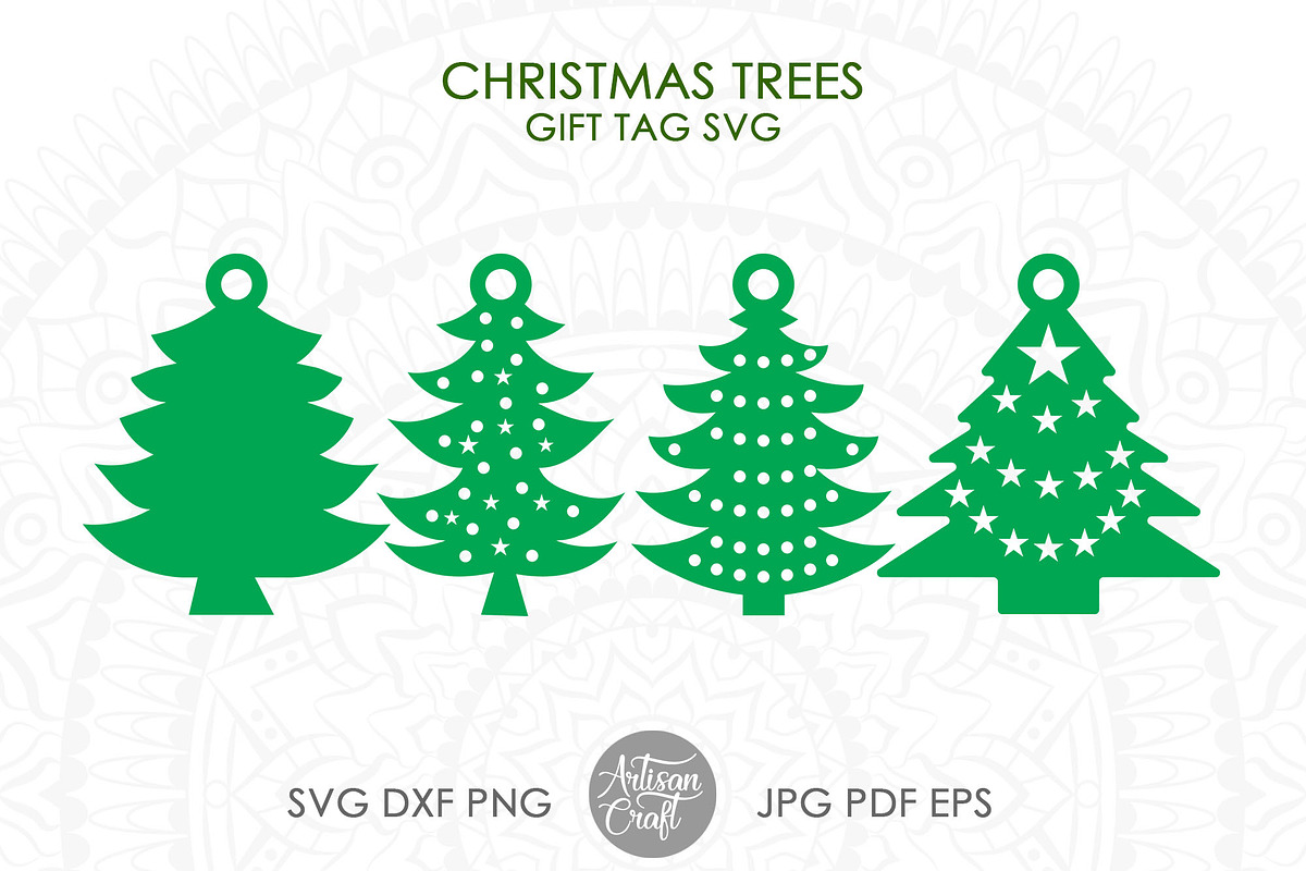 Christmas gift tag SVG cut files, an Object Graphic by Artisan Craft (Photo 5 of 5)